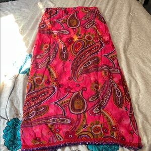 F. L. Malik Floral Skirt Size M